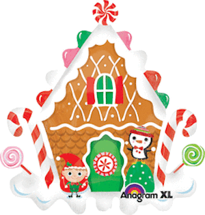 30 Inch Gingerbread House Balloon
