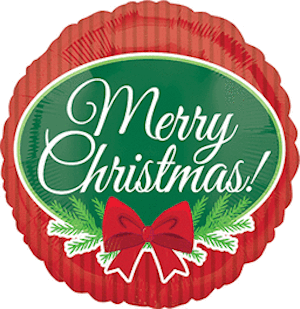 18 Inch Merry Christmas Red Bow