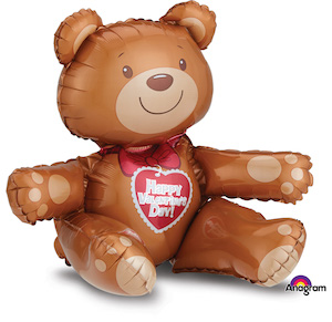 Valentine Sitting Bear Multi-Balloon