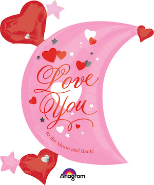 Love You Moon Balloon
