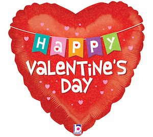 Happy Valentine's Day Banner Balloon