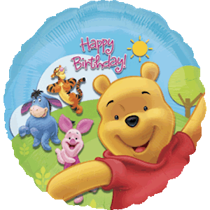 18 Inch Pooh & Friends Sunny Birthday Balloon