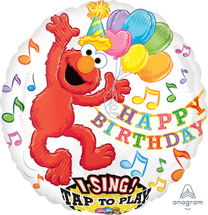 Elmo Birthday Singing Balloon