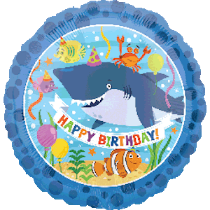 18 Inch Ocean Buddies Happy Birthday Balloon