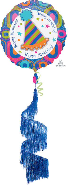 Coil Tail Airwalker Birthday Party Balloon