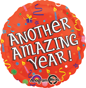 18 Inch Amazing Year Birthday Balloon
