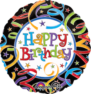 18 Inch Let's Celebrate Birthday Balloon