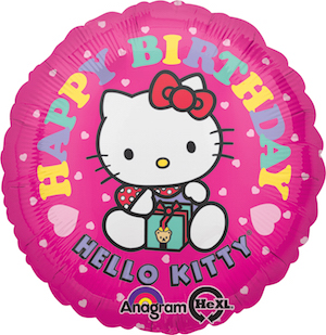 18 Inch Hello Kitty Birthday Balloon