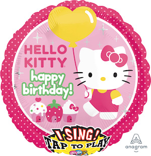Hello Kitty Birthday Singing Balloon