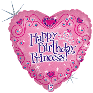 18 Inch Happy Birthday Princess Balloon