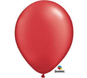 11 Inch Pearl Ruby Red (6 pcs)