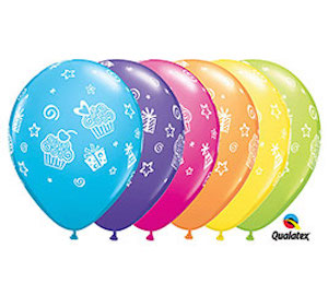 11 Inch Happy Birthday Cupcakes (6 pcs)