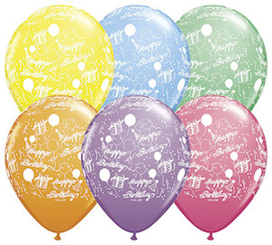 11 Inch Happy Birthday Presents (6 pcs)