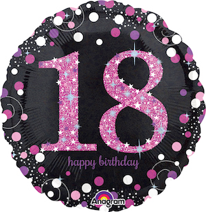 18 Inch Pink Celebration 18 Balloon