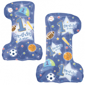 First Birthday All Star Supershape Balloon