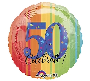 18 Inch Year To Celebrate 50 Balloon