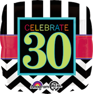 18 Inch Celebrate 30 Balloon