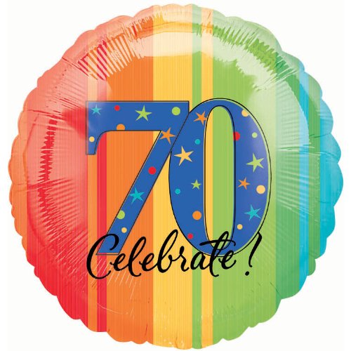18 Inch Year To Celebrate 70 Balloon