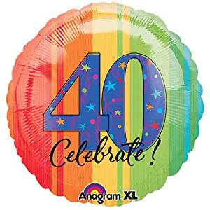 18 Inch Year To Celebrate 40 Balloon