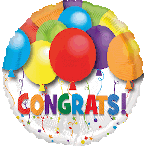 18 Inch Bold Congrats Balloon