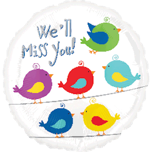 18 Inch We'll Miss You Balloon