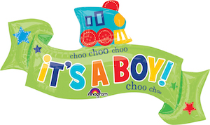 Welcome Little One Boy Balloon 