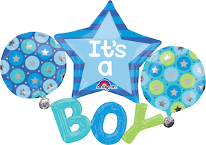 It's A Boy Multi-Balloon