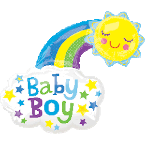 Baby Boy Bright Sun Balloon