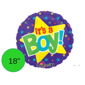 18 Inch It's A Boy Colorblast Balloon