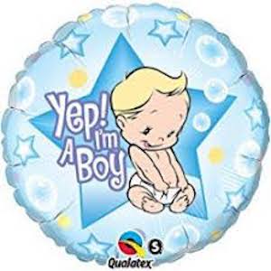 18 Inch Yep! I'm A Boy Balloon