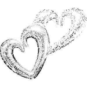 Interlocking Hearts Multi-Balloon