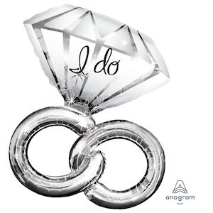 I Do Wedding Ring Balloon