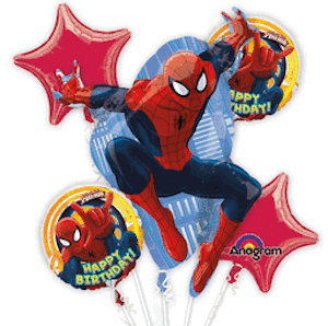 Ultimate Spiderman Balloon Bouquet