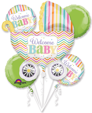 Baby Brights Balloon Bouquet