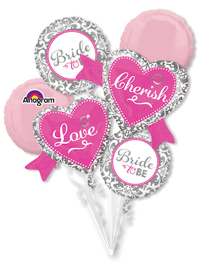 Elegant Bride Balloon Bouquet