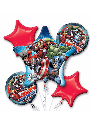Avengers Assemble Birthday Balloon Bouquet