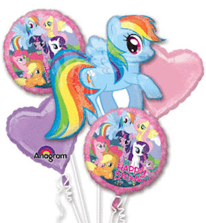 My Little Pony Birthday Balloon Bouquet