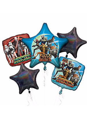 Star Wars Rebel Birthday Balloon Bouquet