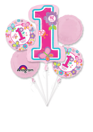 Sweet Birthday Girl Balloon Bouquet