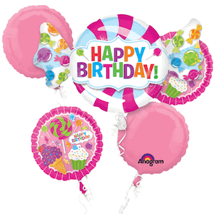 Sweet Shop Birthday Balloon Bouquet