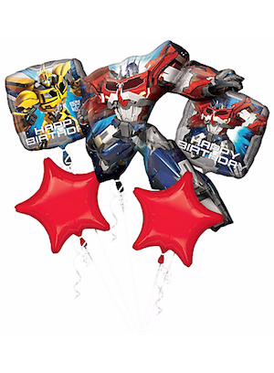 Transformers Birthday Balloon Bouquet