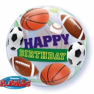 Birthday Sport Balls Bubble Balloon