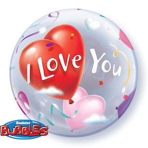 I Love You Hearts Bubble Balloon