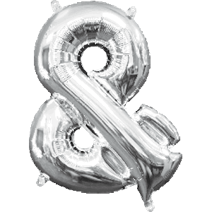 14 Inch Silver & Balloon