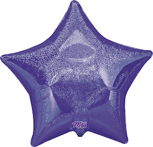19 Inch Purple Dazzler Star Balloon