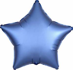 19 Inch Satin Luxe Azure Star Balloon