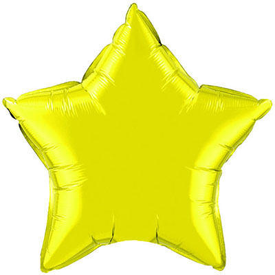 19 Inch Citrine Star Balloon