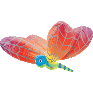 Rainbow Dragonfly Balloon
