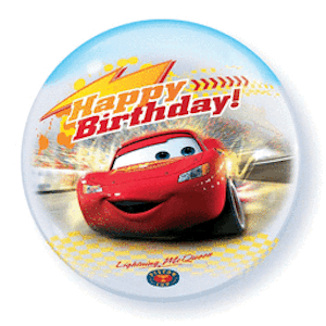 Cars Birthday Bubble Balloon