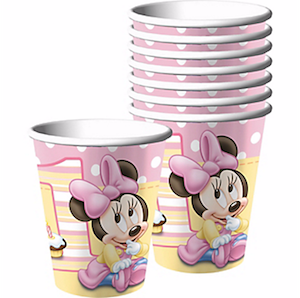 Minnie Mouse 1st Birthday Paper Cups